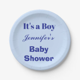 Modern einfach ist es eine Baby Gender Reveal Baby Pappteller