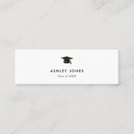 Modern Einfache Abschluss Name Card Mini Visitenkarte