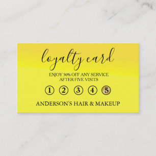 Modern Einfache elegante Typografie Loyalty Card Visitenkarte