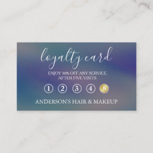 Modern Einfache elegante Typografie Loyalty Card Visitenkarte