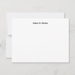 Modern einfache Note Card Mitteilungskarte