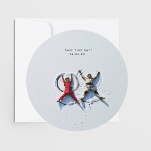 MoDeRN Einfaches MINIMALISTISCHES Foto Save The Date