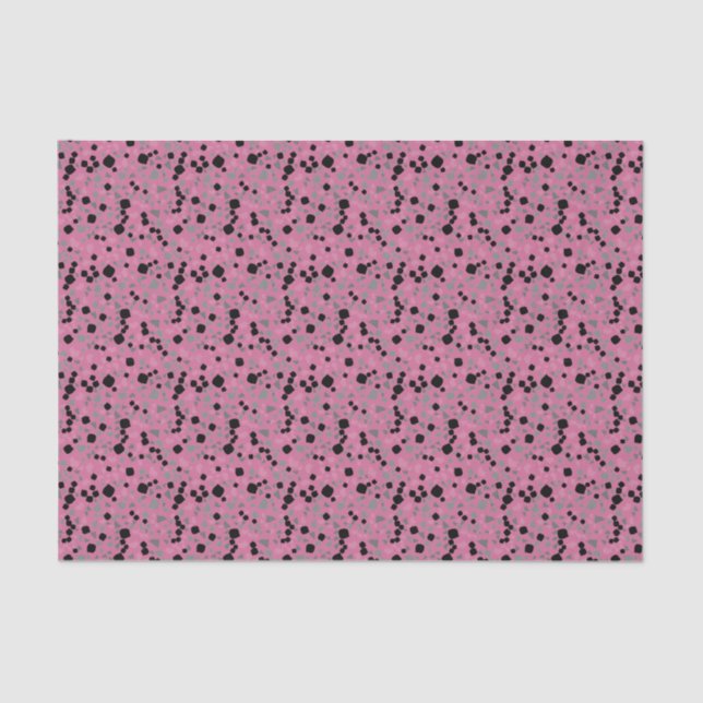 Modern einfaches rosa Terrazzo-Tissue Seidenpapier (Vorderseite)