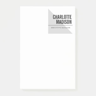 Modern, einfaches, trendiges, minimalistisches Des Post-it Klebezettel