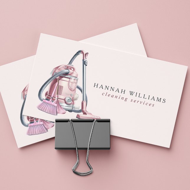 Modern eingerichtete Reinigungsdienste Visitenkarte (Von Creator hochgeladen)