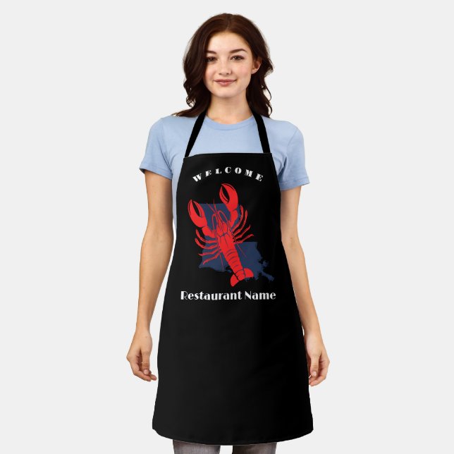 Modern eingerichteter individuelle Name Louisiana Schürze (Getragen)