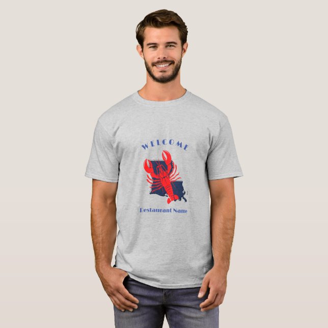 Modern eingerichteter individuelle Name Louisiana T-Shirt (Vorne ganz)