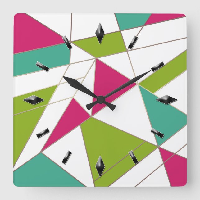 Modern, elegant, abstrakt, dekorativ, Uhr (Vorderseite)