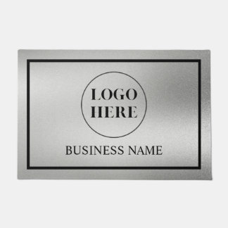 Modern Elegant Business Logo Doormat Fußmatte