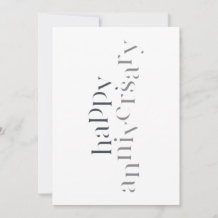 Modern, elegant, chic design Happy Anniversary