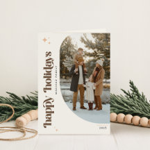 Modern Elegant Christmas Folded Holiday Card
