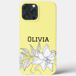 Modern elegant cute girly simple florals Case-Mate iPhone hülle
