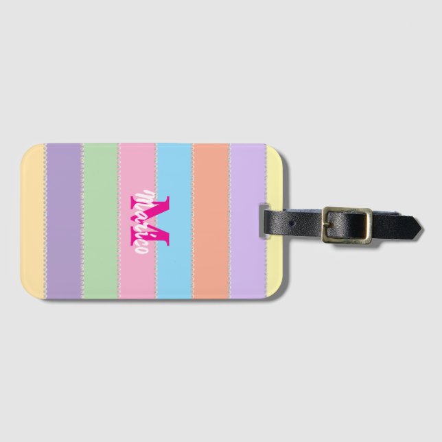 Modern elegant cute simple shiny  gepäckanhänger (Vorderseite (Horizontal))