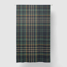 Modern Elegant Dark Green Plaid