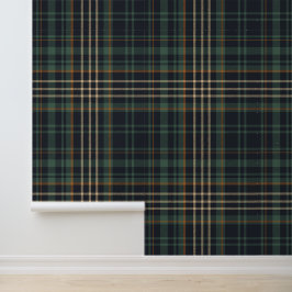 Modern Elegant Dark Green Plaid  Tapete