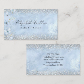 Modern Elegant Glitter Beauty Salon  Visitenkarte