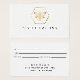 Modern & elegant Golden Honey Beekeeper Geschenkka