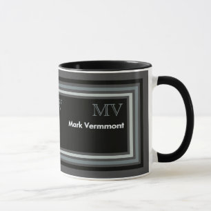 modern/elegant männlich personalisiert tasse
