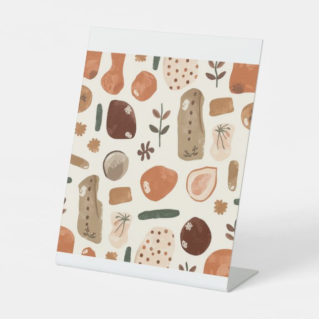 Modern Elegant Minimal Boho Art Design Sockelschild (Vorderseite)
