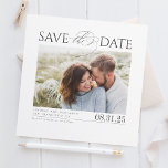 Modern Elegant Minimalist Save the Date Photo<br><div class="desc">Elegant minimalist save the date photo cards</div>