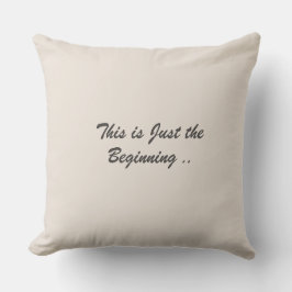 Modern elegant motivational quote typography Kissen