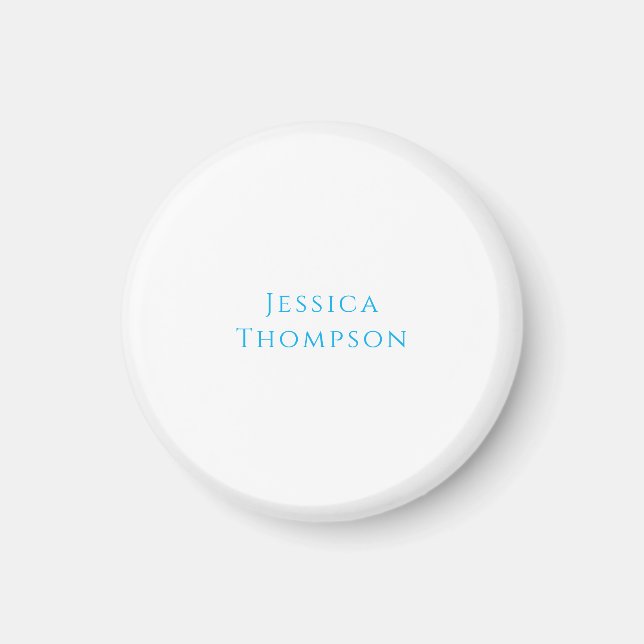 Modern Elegant Plain Simple Professional Name Magnet (Vorne)