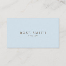 Modern Elegant Professional Baby Blue