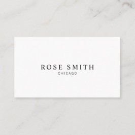 Modern Elegant Professional Black and White Visitenkarte