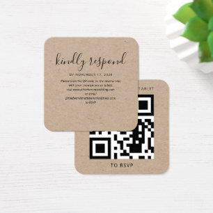 Modern Elegant QR Code RSVP Wedding Website