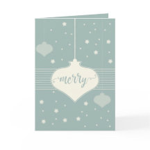 Modern & elegant Retro Frohe Weihnachtskarte