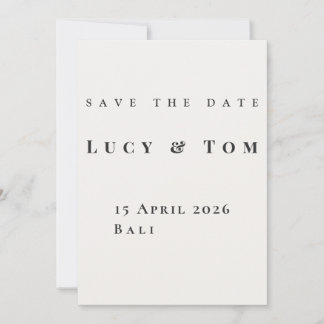 Modern Elegant Save the Date Card Einladung