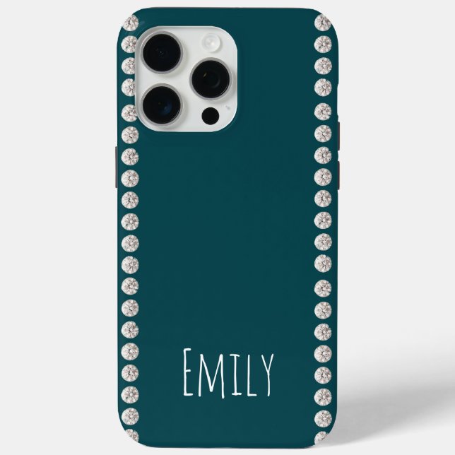 Modern elegant süß einfach glänzend  Case-Mate iPhone hülle (Rückseite)