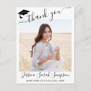 MODERN ELEGANT THANK YOU-SKALA POSTKARTE
