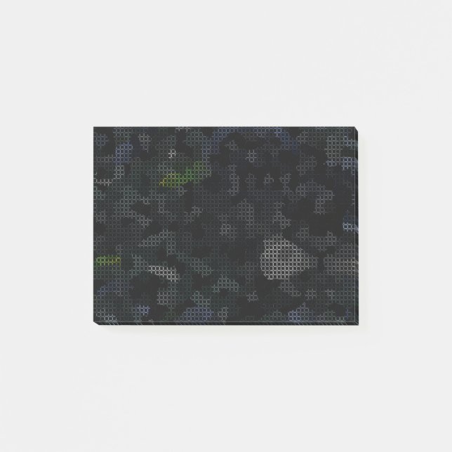 MODERN_ELEGANT_THE ABSTRAKT_ART_BLACK POST-IT KLEBEZETTEL (Vorderseite)