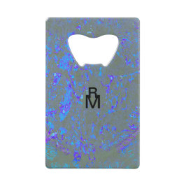 Modern_elegant_theAbstract art_BLUE Geldbeutel Flaschenöffner
