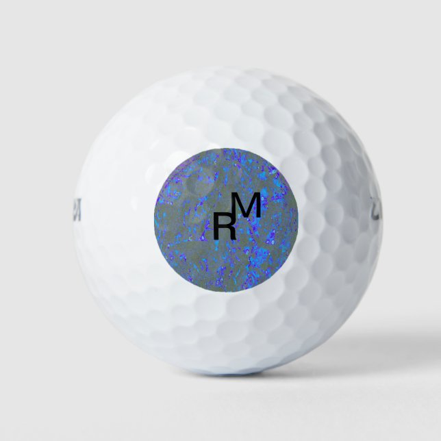 Modern_elegant_theAbstract art_BLUE Golfball (Vorderseite)
