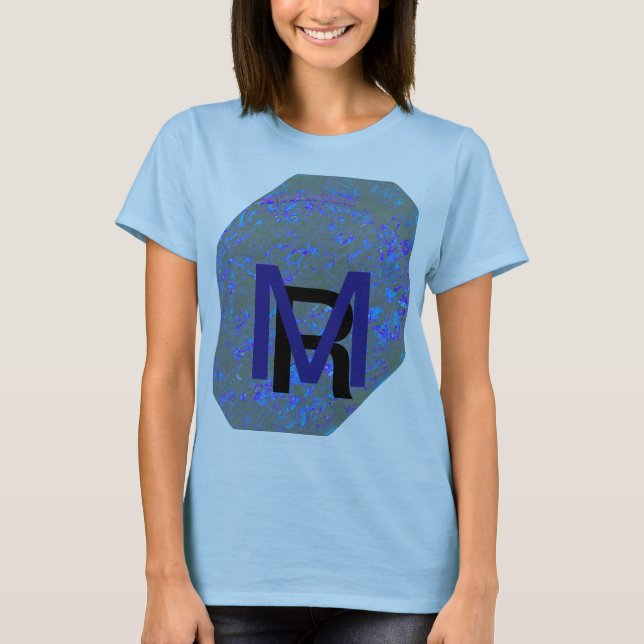 Modern_elegant_theAbstract art_BLUE T-Shirt (Vorderseite)