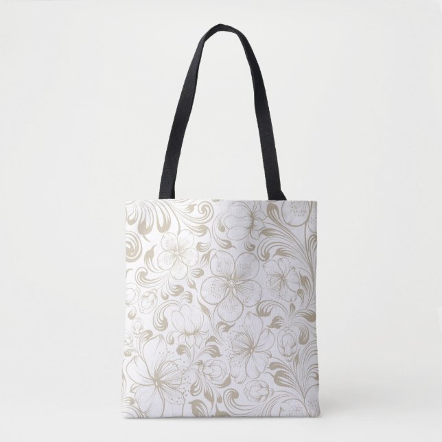 Modern Elegant Trendy Decorative Tote Bag (Devant)