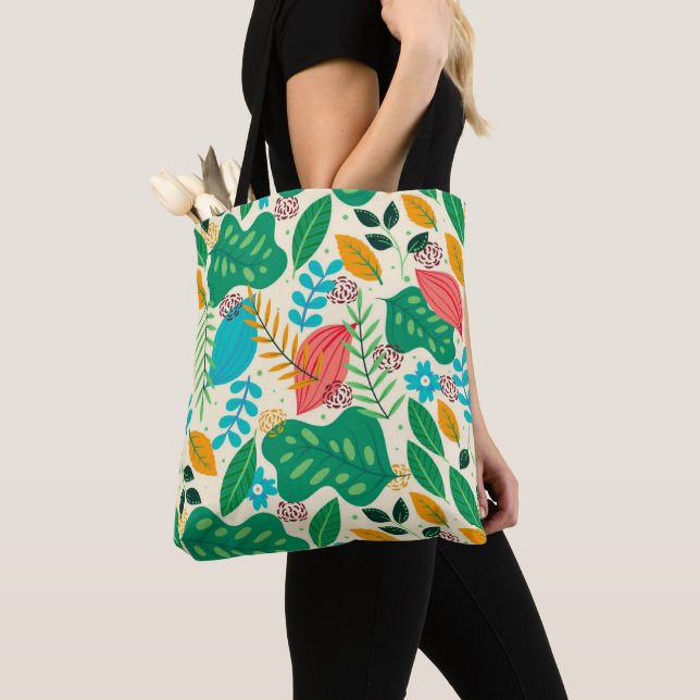 Modern Elegant Trendy Decorative Tote Bag (De près)