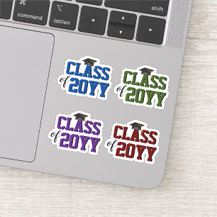 Modern Elegant Typography Graduation Aufkleber