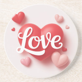 Modern Elegant Valentine’s Day Romantic Love Desig Getränkeuntersetzer