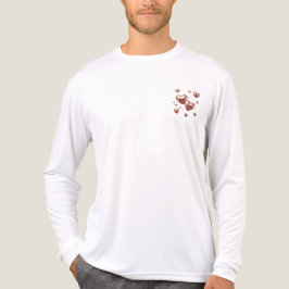 Modern Elegant Valentine’s Day Romantic Love Desig Tri-Blend Shirt