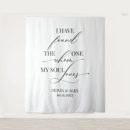  Modern elegant wedding bridal backdrop banner Wandteppich