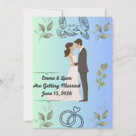 Modern Elegant Wedding Invitation Template | Edita Karte