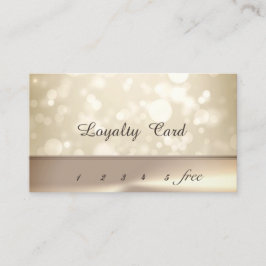 Modern Elegante Bokeh Loyalty Card Treuekarte