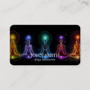 Modern Elegante Gold Chakra Spirituelle Energie Yo Visitenkarte