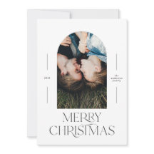 Modern elegante Typografie rot 1 Foto Weihnachten