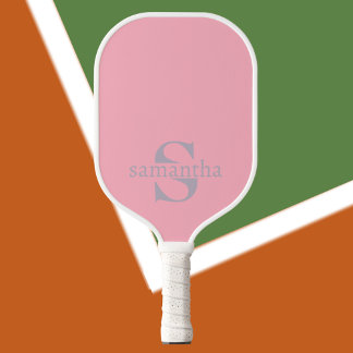 Modern Eleganter, benutzerdefinierter Anfangsname Pickleball Schläger