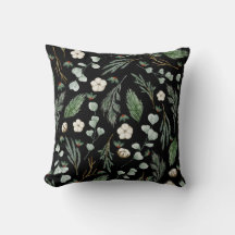 Modern Eleganter botanischer Eukalyptus Black