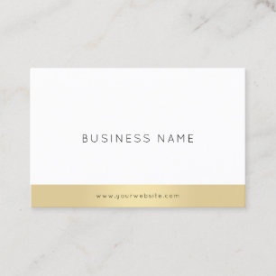Modern Elegantes Gold Minimalistisches Design Beru Visitenkarte